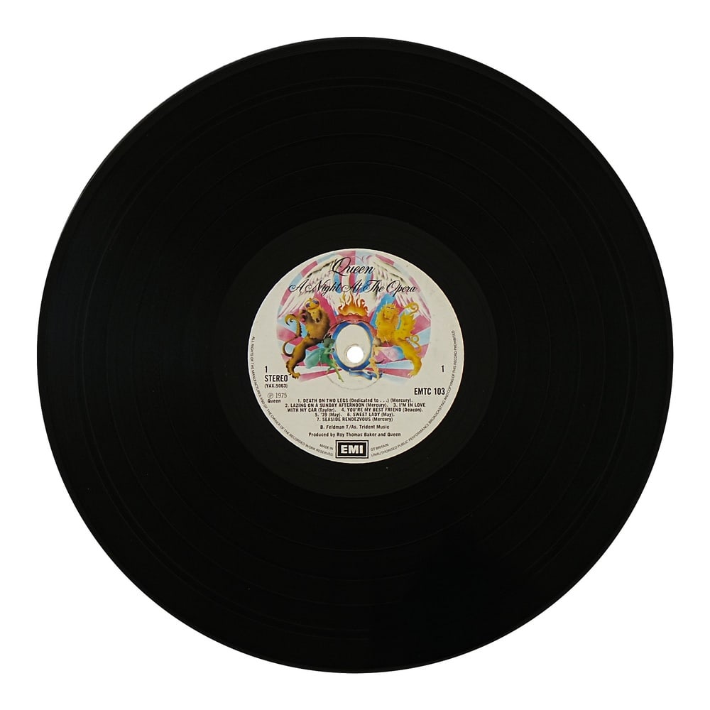 QUEEN FULLY SIGNED "A NIGHT AT THE OPERA" LP - 7