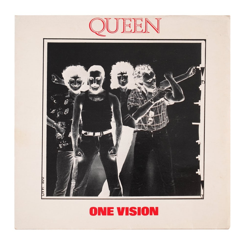 QUEEN FULLY SIGNED "ONE VISION" 7-INCH SINGLE - 2