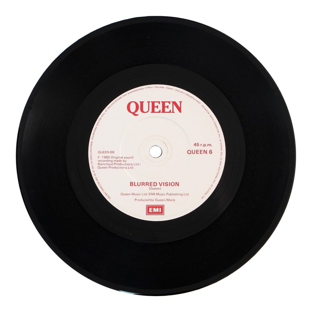 QUEEN FULLY SIGNED "ONE VISION" 7-INCH SINGLE - 6