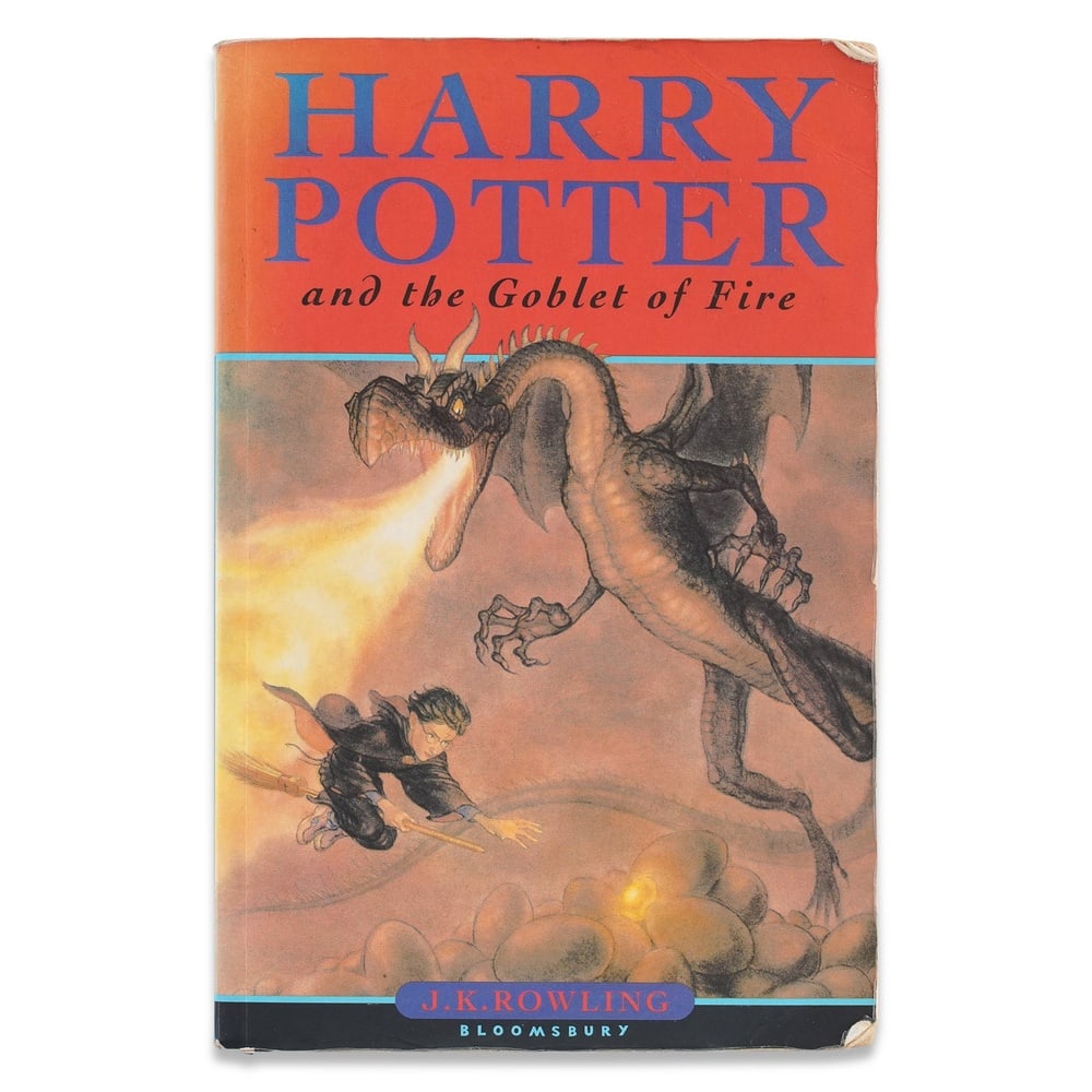 J.K. ROWLING SIGNED "HARRY POTTER AND THE GOBLET OF FIRE" FIRST EDITION, FIRST PRINTING: 7 3/4 x 5 in (19.6 x 12.8 cm) Few modern literary phenomena have achieved the global influence and cultural significance of the Harry Potter series. Written by J.K. Rowling, the books transformed