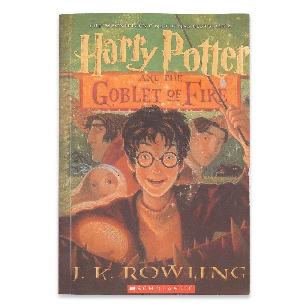 J.K. ROWLING SIGNED HARRY POTTER AND THE GOBLET OF FIRE: 7 1/2 x 5 in (19 x 12.7 cm) J.K. Rowling's Harry Potter series reshaped modern children's literature and became one of the most influential publishing phenomena of the late twentieth and early