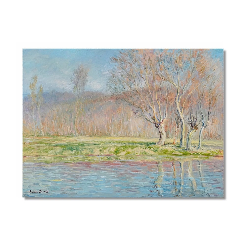 CLAUDE MONET (1840-1926), ATTRIBUTED TO, OIL ON CANVAS: Signed (lower left) Image Dimensions: 21 1/4 x 28 3/4 in (54 x 73 cm) This painting comes with COA. Claude Monet's landscapes from Giverny represent a mature phase of Impressionism, where observation 