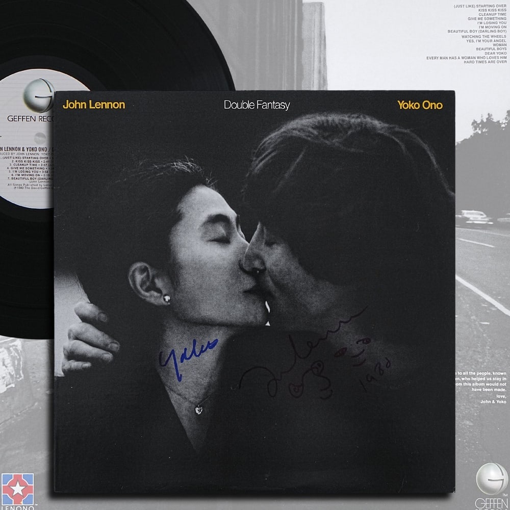 JOHN LENNON & YOKO ONO SIGNED "DOUBLE FANTASY" LP (1 of 7)