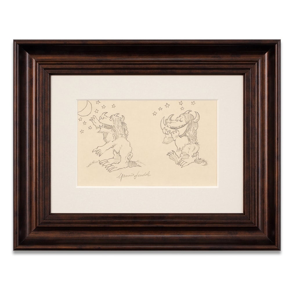 MAURICE SENDAK SIGNED FANTASY CREATURE SKETCH (1 of 1)