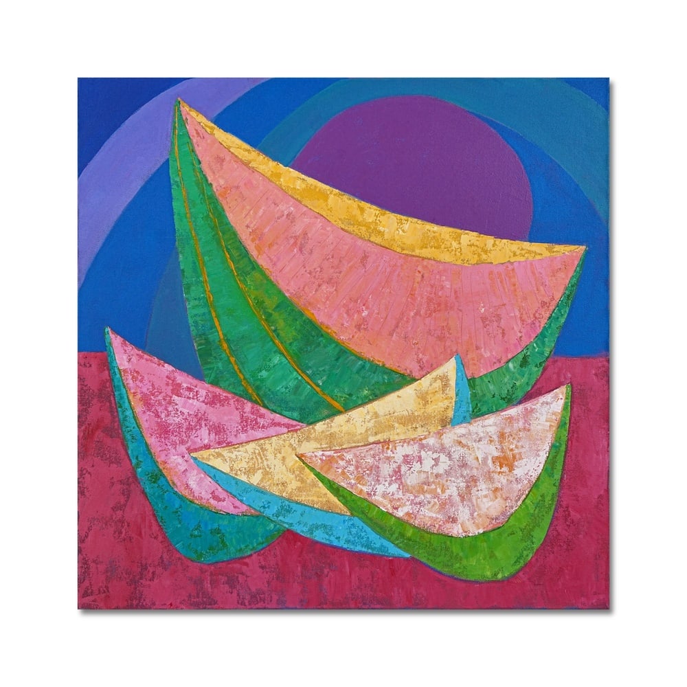 PEDRO CORONEL (1921-1985), ATTRIBUTED TO, OIL ON CANVAS: Signed (verso) Image Dimensions: 40 x 40 in (102 x 102 cm) This painting comes with COA. This vibrant 1979 composition by Pedro Coronel reflects the mature phase of an artist celebrated for transformi