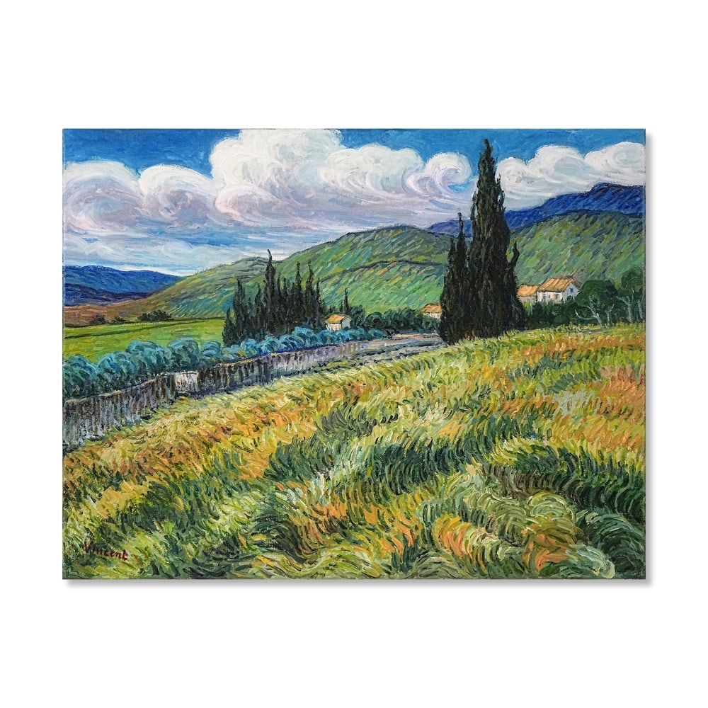 VINCENT VAN GOGH (1853-1890), ATTRIBUTED TO, OIL ON CANVAS: Signed (lower left) Image Dimensions: 22 1/4 x 28 1/2 in (56.3 x 72.5 cm) This painting comes with COA. Few artists have shaped the course of modern art as profoundly as Vincent van Gogh. Among the