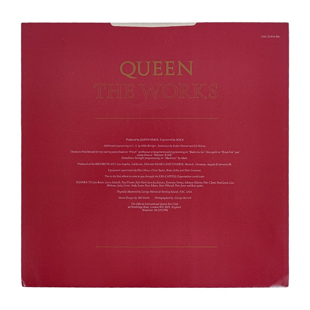 QUEEN FULLY SIGNED "THE WORKS" LP - 4