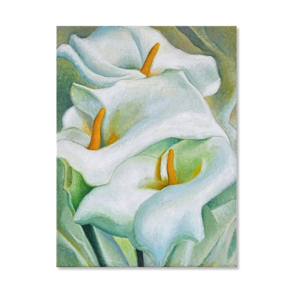 GEORGIA O'KEEFFE (1887-1986), ATTRIBUTED TO, OIL ON CANVAS: Signed (verso) Image Dimensions: 29 1/2 x 22 1/4 in (75 x 56.2 cm) This painting comes with COA. Georgia O'Keeffe is widely regarded as one of the most influential artists in twentieth-century