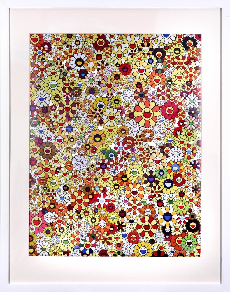 TAKASHI MURAKAMI (B.1962), OFFSET LITHOGRAPH: Signed (lower right) Image Dimensions: 26 3/4 x 20 1/2 in (68 x 52 cm) Takashi Murakami (b. 1962), widely regarded as the foremost figure of contemporary Japanese art, has redefined the global percept