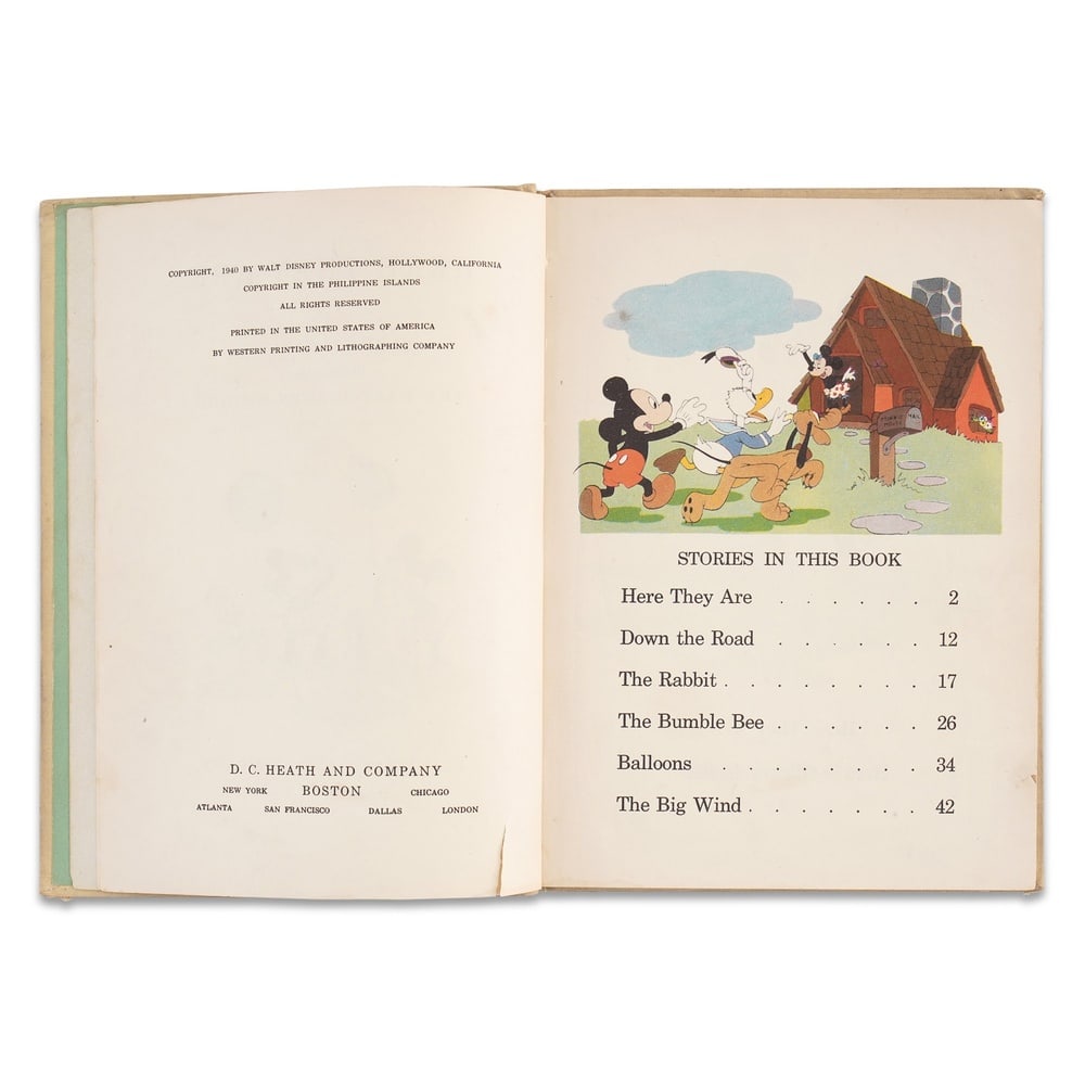 WALT DISNEY SIGNED "HERE THEY ARE" - 4