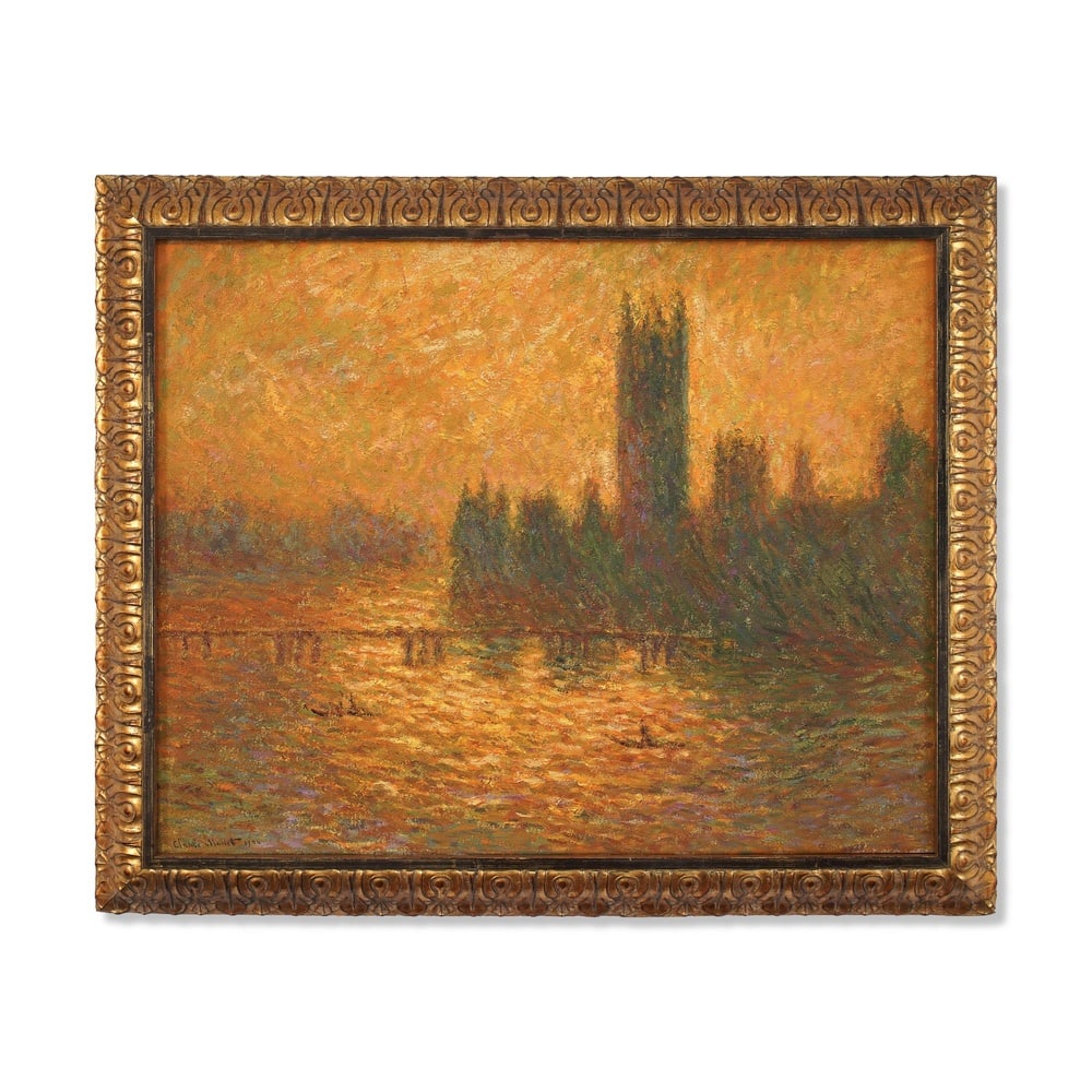 CLAUDE MONET (1840-1926), ATTRIBUTED TO, OIL ON CANVAS: Signed (lower left) Image Dimensions: 28 3/4 x 36 1/4 in (73 x 92 cm) Framed Dimensions: 34 7/8 x 42 1/8 in (88.5 x 107 cm) This painting comes with COA. Signed (lower left) Image Dimensions: 28 3/4 x