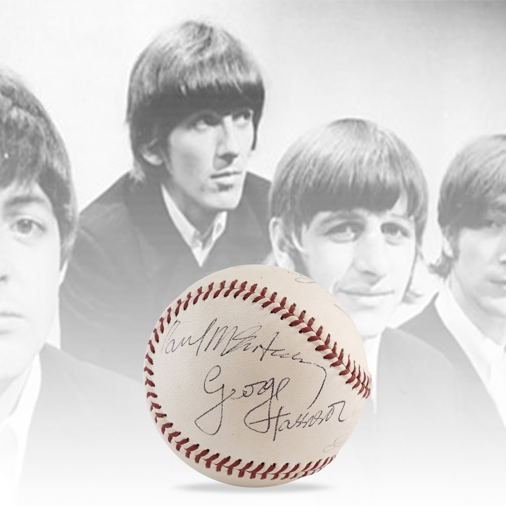 THE BEATLES FULLY SIGNED AMERICAN LEAGUE BASEBALL (1 of 5)