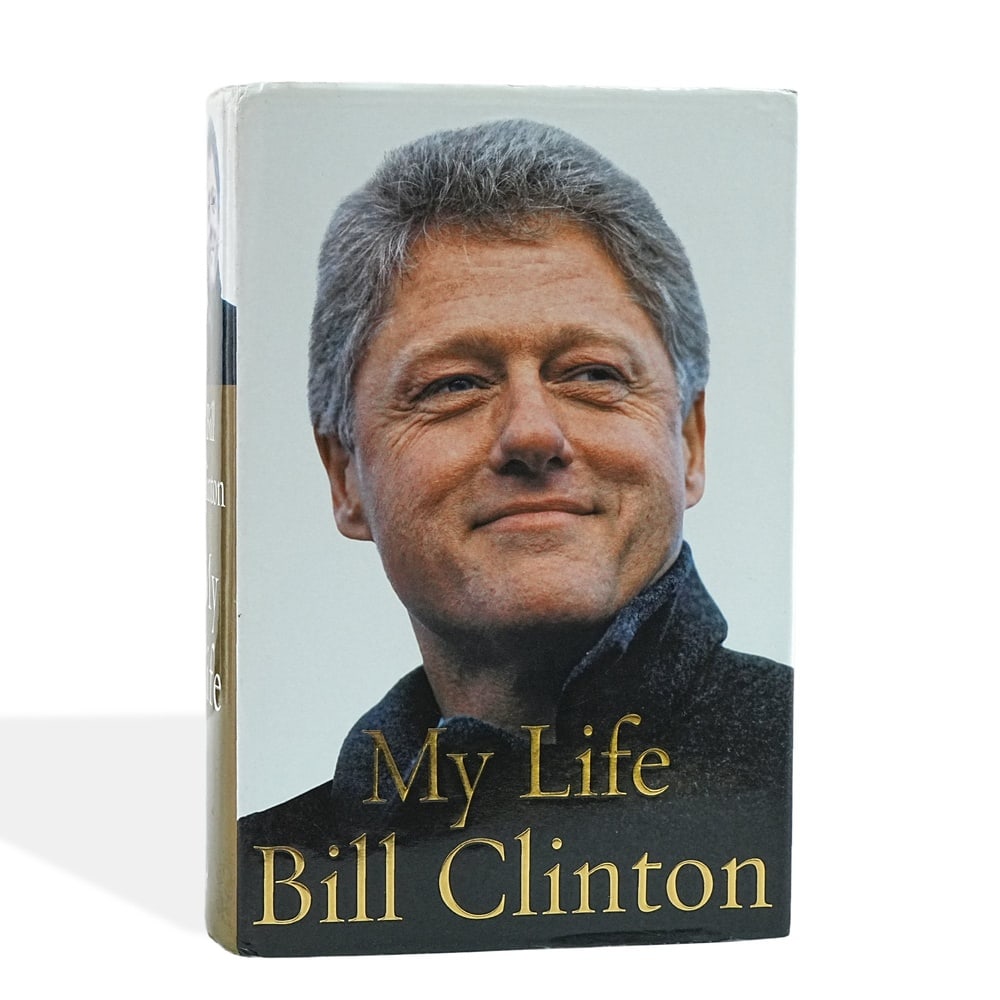 BILL CLINTON SIGNED "MY LIFE" U.K. FIRST PRINTING: 9 1/2 x 6 1/4 in (24 x 16 cm) A U.K. First Printing of My Life, personally signed by Bill Clinton in blue ink on the title page. Published by Hutchinson in 2004, the autobiography chronicles