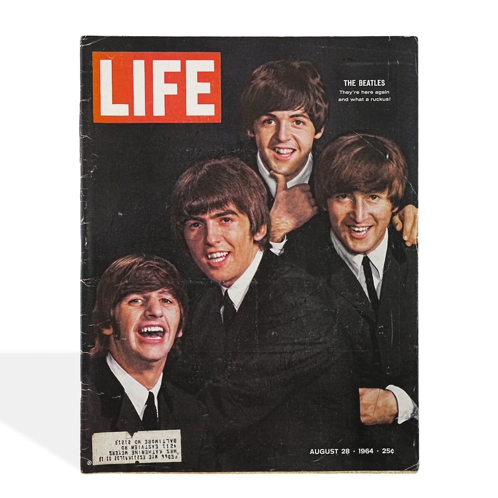 THE BEATLES FULLY SIGNED LIFE MAGAZINE (AUGUST 28, 1964) (1 of 5)