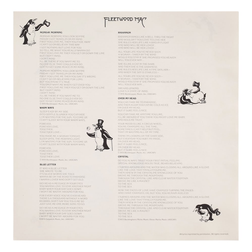 FLEETWOOD MAC FULLY SIGNED "FLEETWOOD MAC" LP - 3