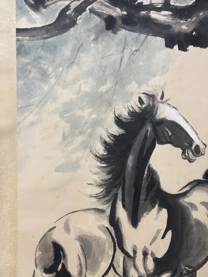 Two Horses - Xu Beihong - 5