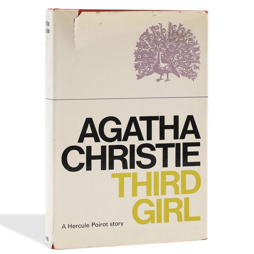 AGATHA CHRISTIE SIGNED "THIRD GIRL" BOOK: 5 3/8 x 8 in (13.5 x 20.2 cm) Provenance and Authentication: According to the Letter of Authenticity (LOA) and Certificate of Authenticity (COA) provided by the consignor, this collectible was subject