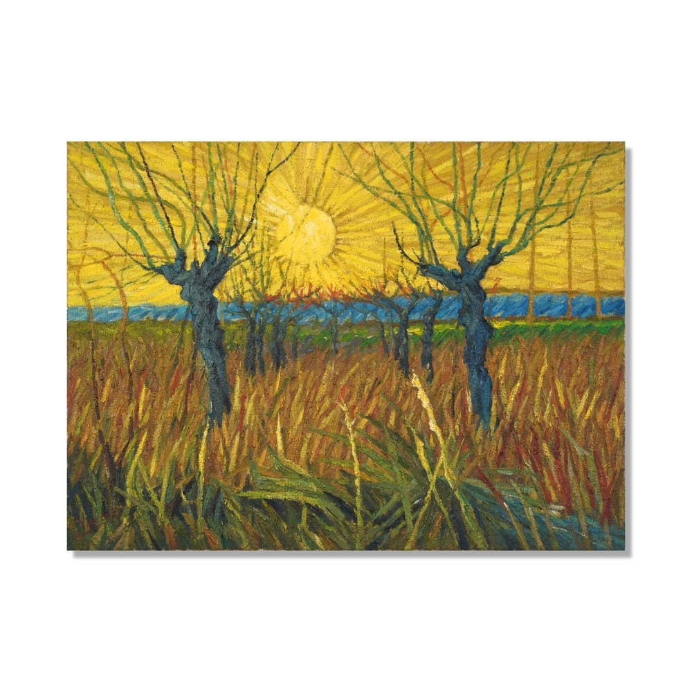VINCENT VAN GOGH (1853-1890), ATTRIBUTED TO, OIL ON CANVAS: Signed (lower left) Image Dimensions: 21 1/4 x 28 3/4 in (54 x 73 cm) This painting comes with COA. Vincent van Gogh's landscapes from this period reveal an intense dialogue between nature and emotion