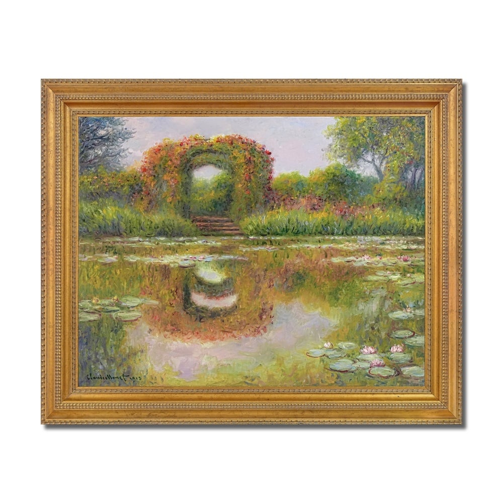 CLAUDE MONET (1840-1926), ATTRIBUTED TO, OIL ON CANVAS: Signed (lower left) Image Dimensions: 29 x 36 3/4 in (73.5 x 93.4 cm) This painting comes with COA. Claude Monet stands as the defining figure of Impressionism, whose late career was devoted almost en