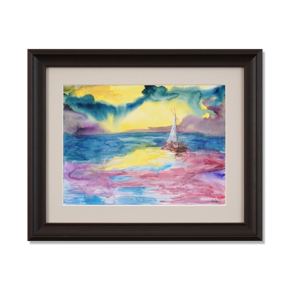 EMIL NOLDE (1867-1956), ATTRIBUTED TO, WATERCOLOR ON PAPER: Signed (lower right) Image Dimensions: 12 7/8 x 17 1/8 in (32.6 x 43.4 cm) Framed Dimensions: 19 7/8 x 24 1/4 in (50.5 x 61.6 cm) This painting comes with COA. Emil Nolde (1867-1956) was one of the
