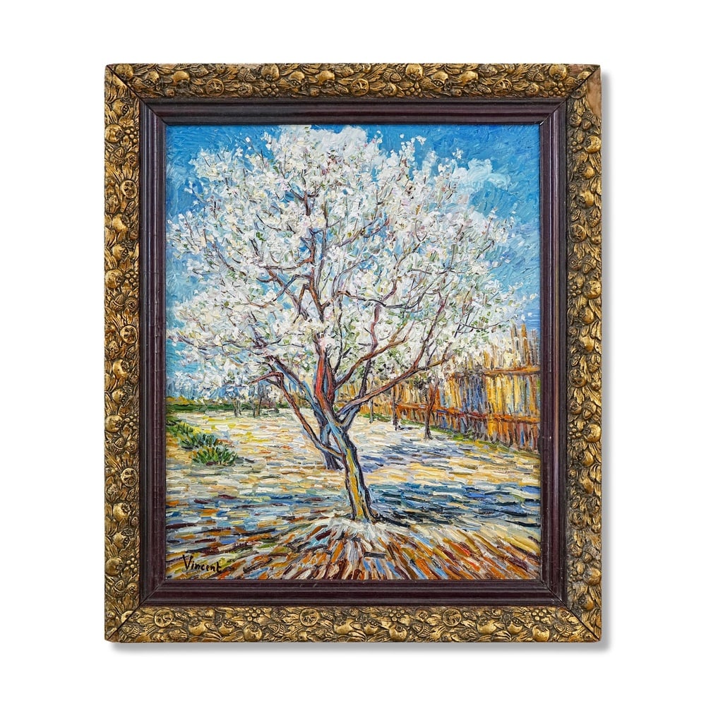 VINCENT VAN GOGH (1853-1890), ATTRIBUTED TO, OIL ON CANVAS: Signed (lower left) Image Dimensions: 19 x 15 1/4 in (48.5 x 39 cm) Framed Dimensions: 23 x 19 3/4 in (58.5 x 50 cm) This painting comes with COA. Vincent van Gogh remains one of the most influential 