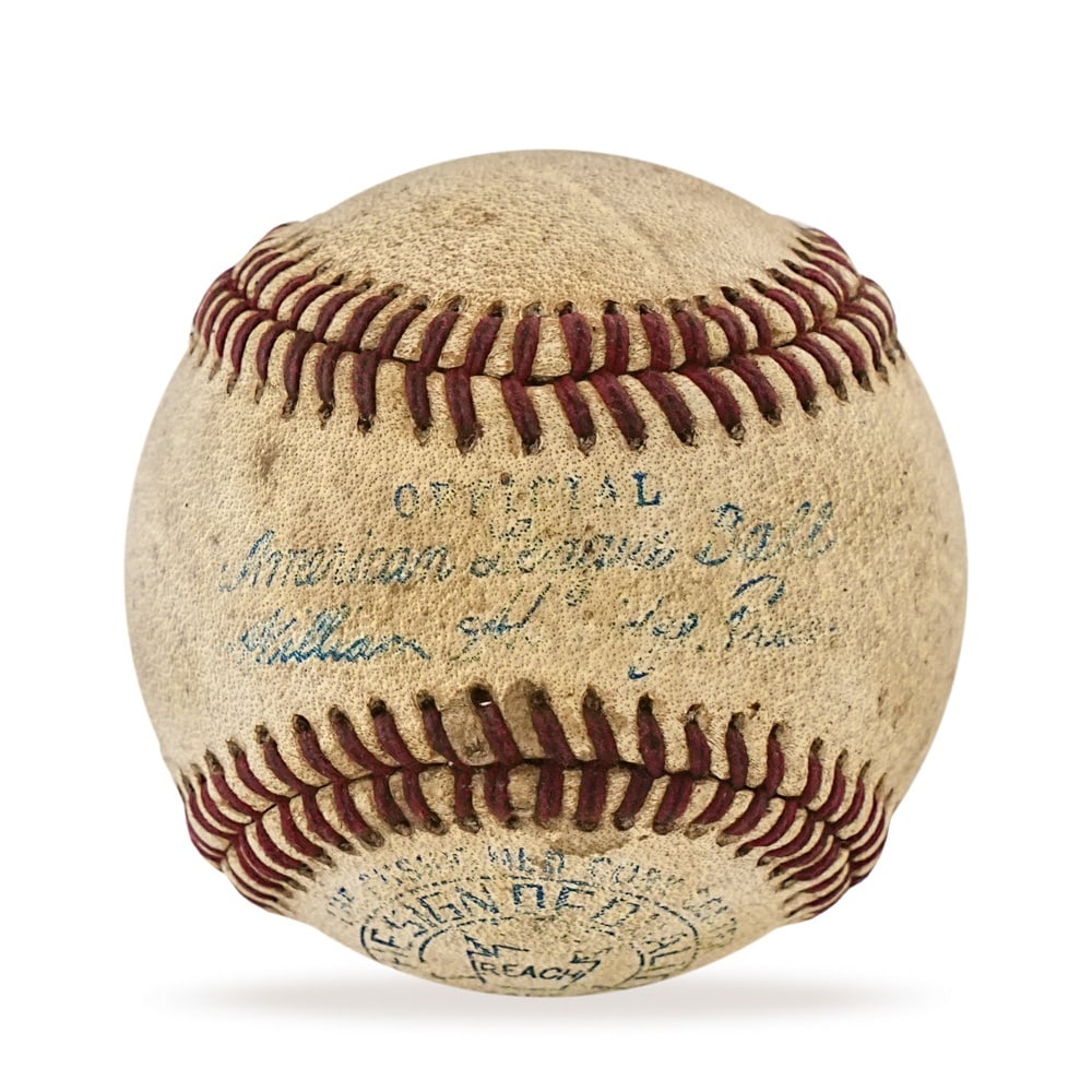 BABE RUTH SIGNED BASEBALL - 3