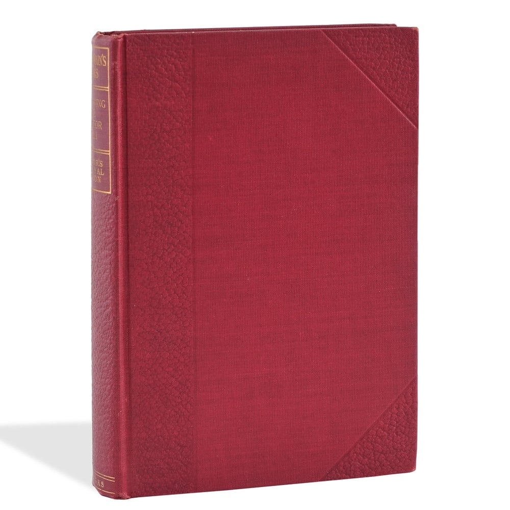 MARK TWAIN SIGNED "FOLLOWING THE EQUATOR: A JOURNEY AROUND THE WORLD": 7 1/2 x 5 1/8 in (18.9 x 13 cm) Provenance and Authentication: According to the Letter of Authenticity (LOA) and Certificate of Authenticity (COA) provided by the consignor, this collectible was