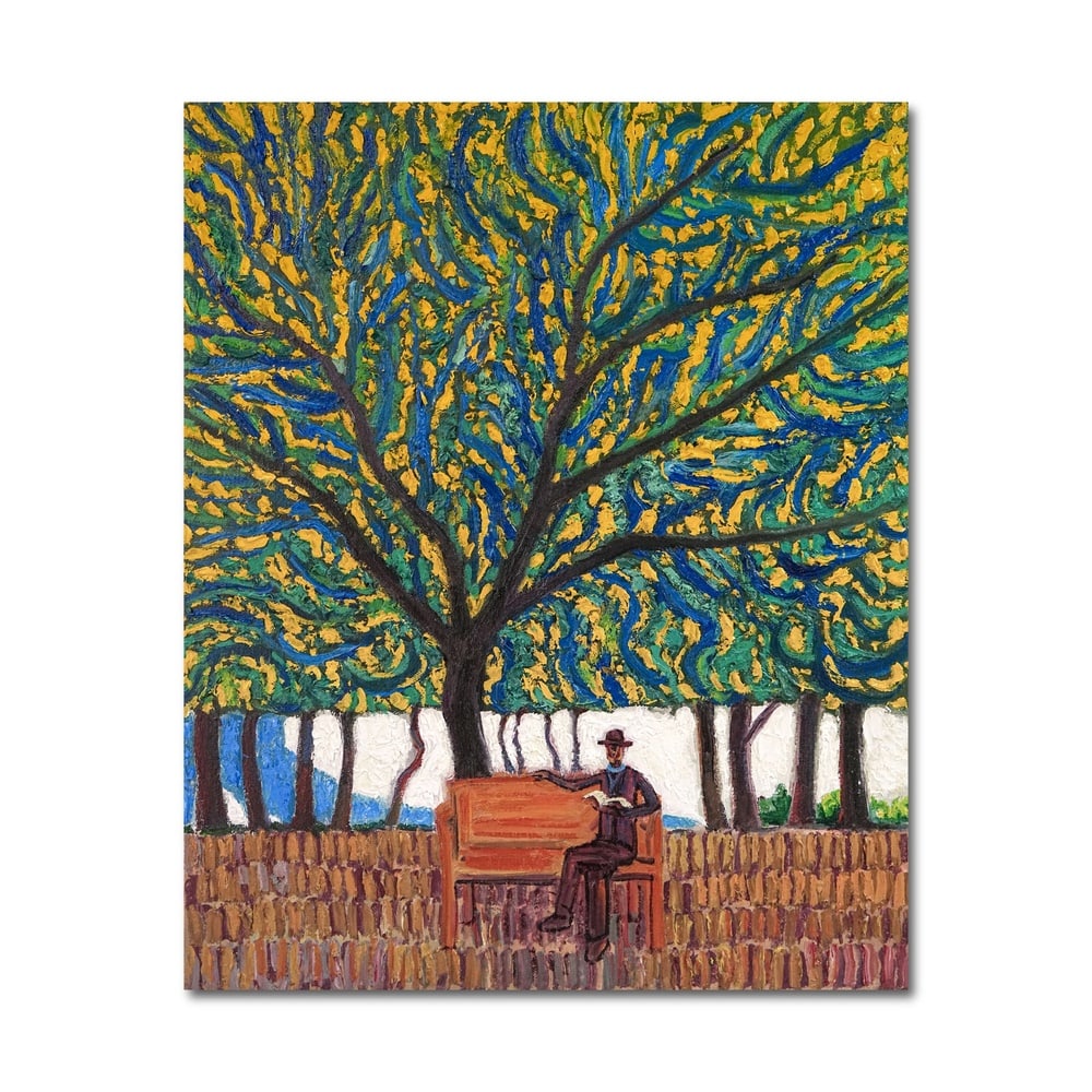 MATTHEW WONG (1984-2019), ATTRIBUTED TO, OIL ON CANVAS: Signed (verso) Image Dimensions: 30 x 24 1/4 in (76.2 x 61.5 cm) This painting comes with COA. This captivating work from Matthew Wong's mature period in 2017 showcases his unique synthesis of Post-Im