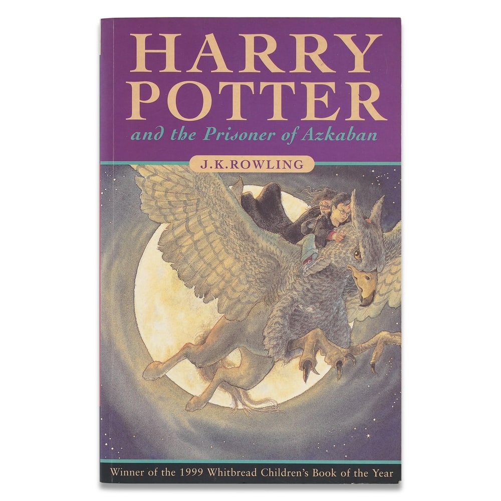 J.K. ROWLING SIGNED "HARRY POTTER AND THE PRISONER OF AZKABAN" BOOK (1 of 3)