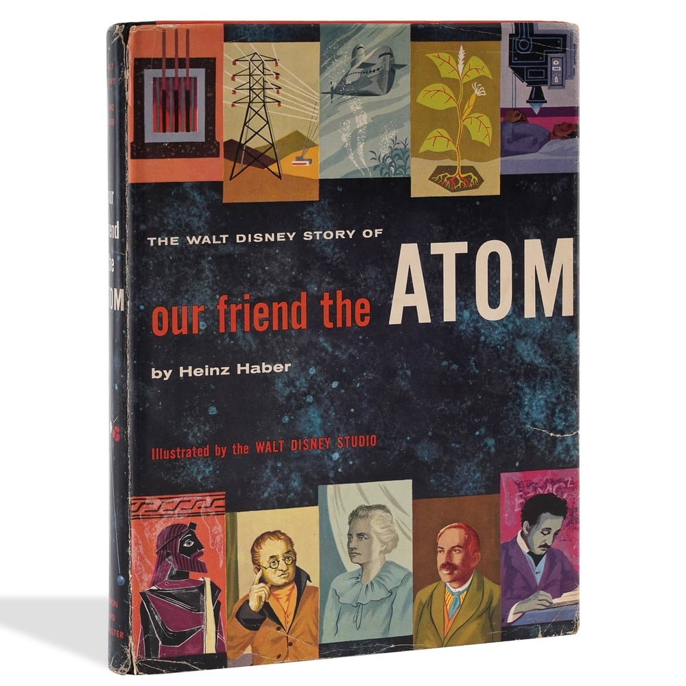 WALT DISNEY SIGNED "THE WALT DISNEY STORY OF OUR FRIEND THE ATOM" BOOK: 11 1/4 x 8 1/4 in (28.5 x 21 cm) Provenance and Authentication: According to the Letter of Authenticity (LOA) and Certificate of Authenticity (COA) provided by the consignor, this collectible was