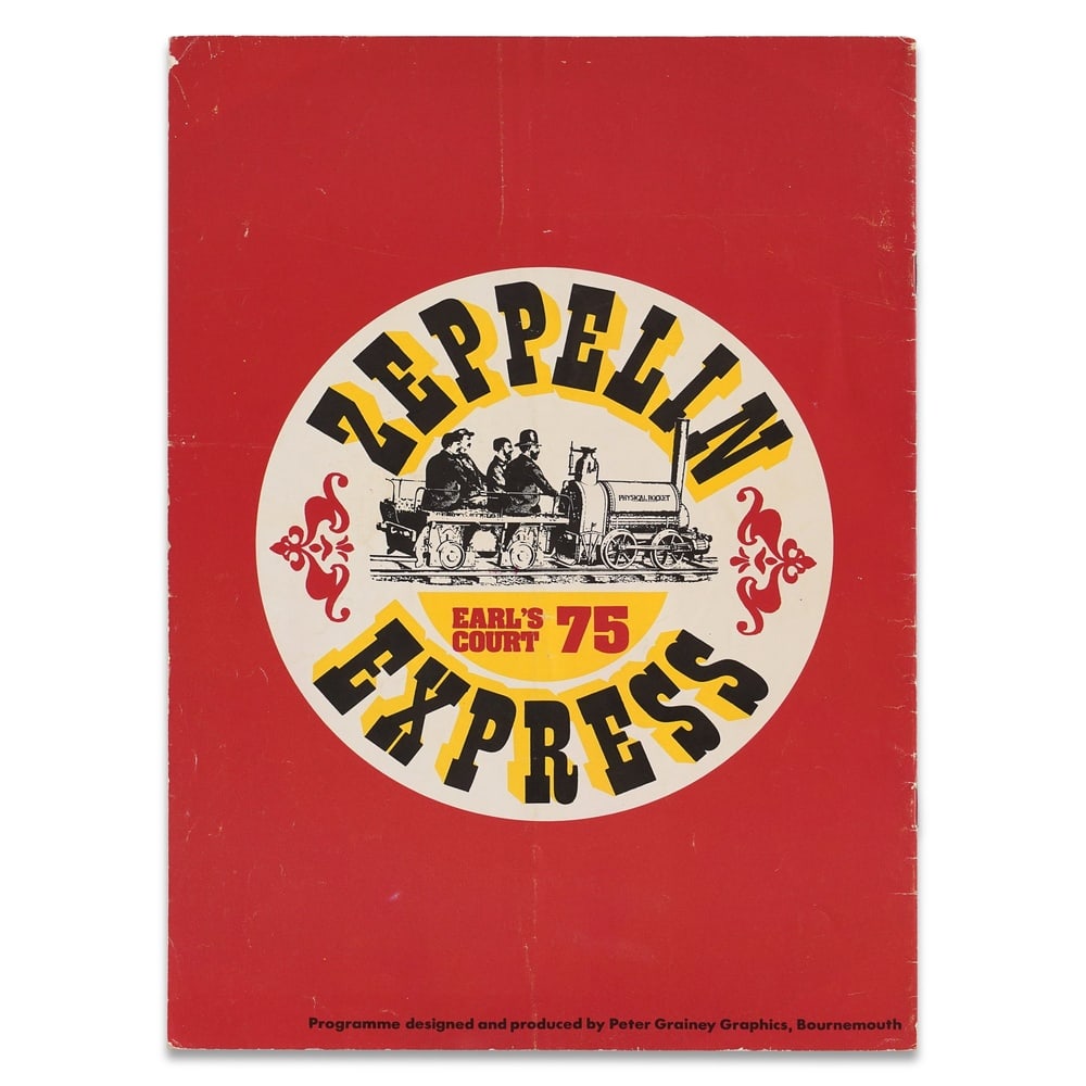 LED ZEPPELIN SIGNED EARL'S COURT '75 OFFICIAL PROGRAMME - 2