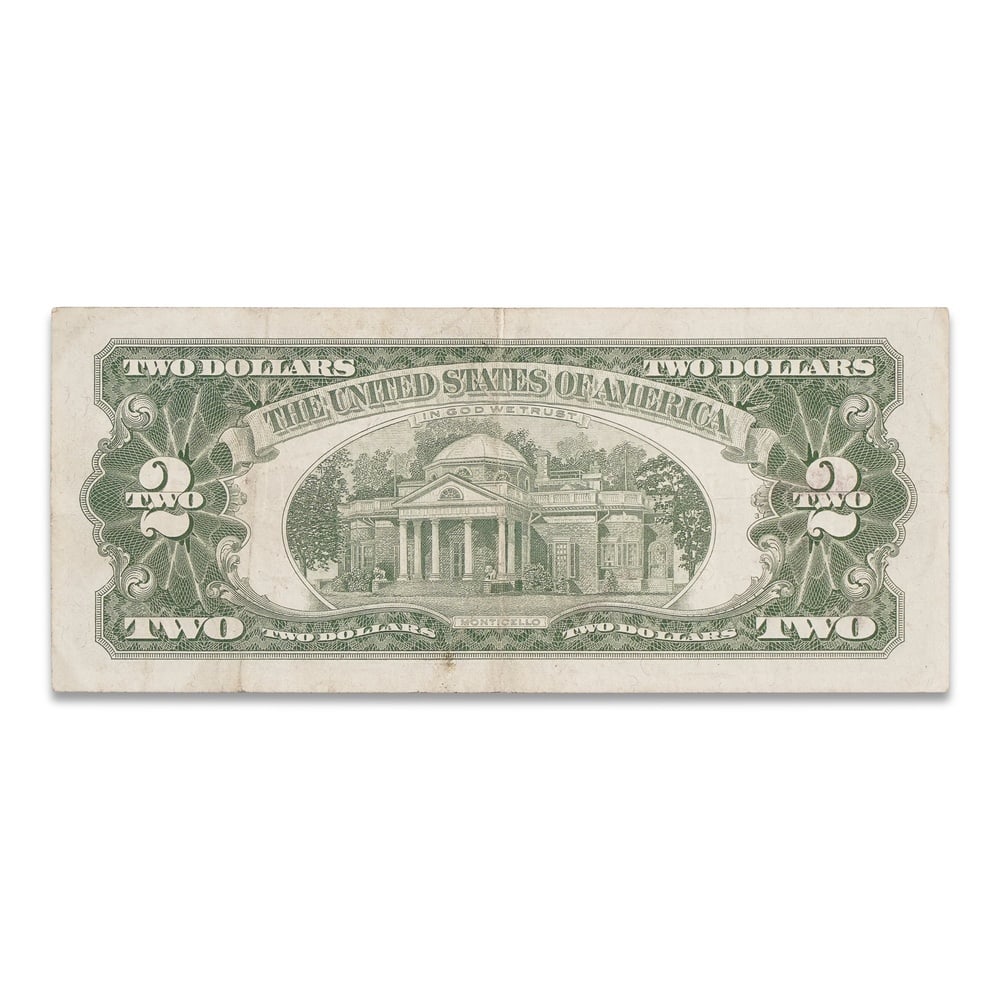 MARILYN MONROE SIGNED 1963 U.S. $2 RED SEAL NOTE - 2
