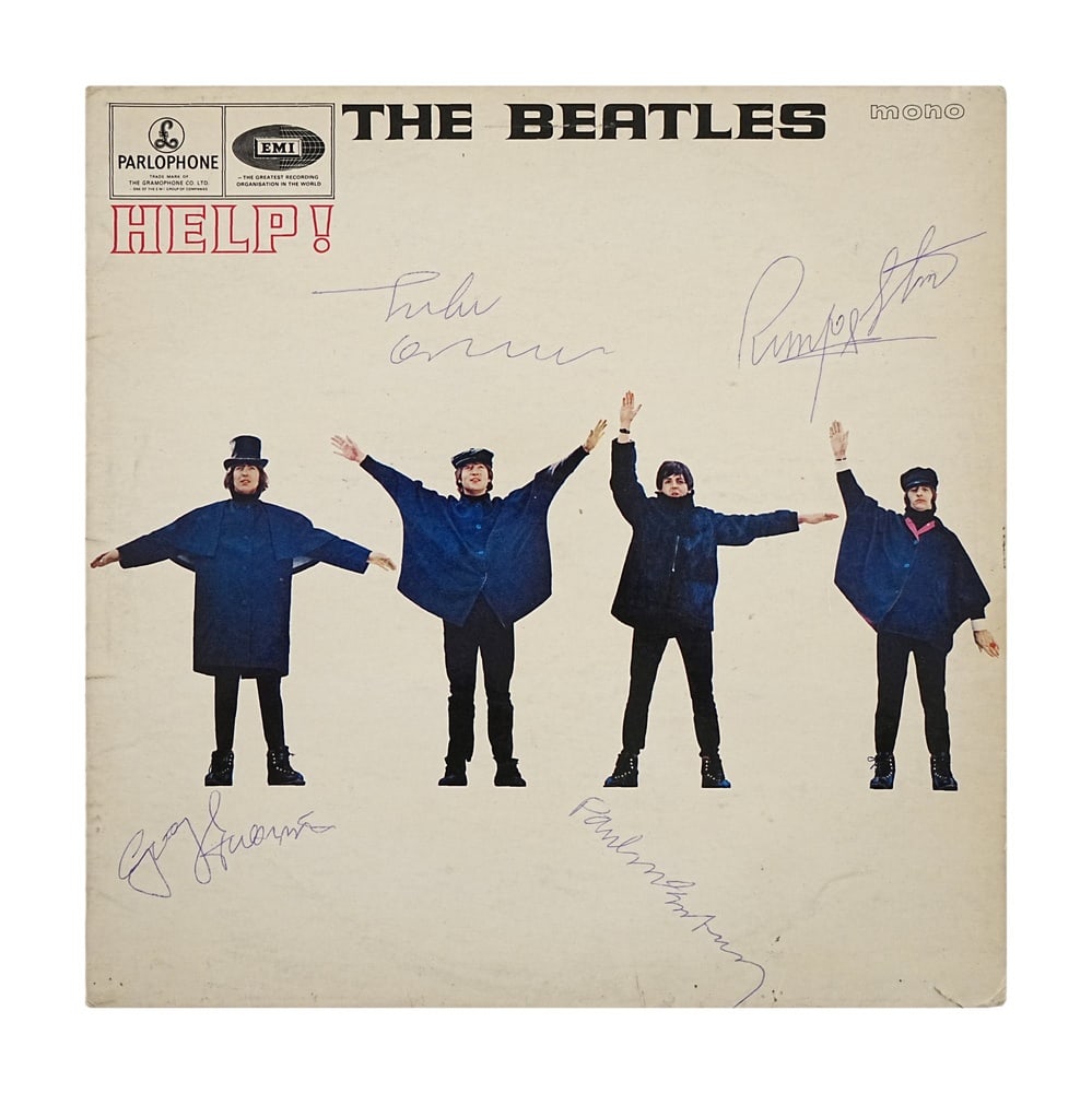 THE BEATLES FULLY SIGNED "HELP!" UK FIRST PRESS mono LP - 2