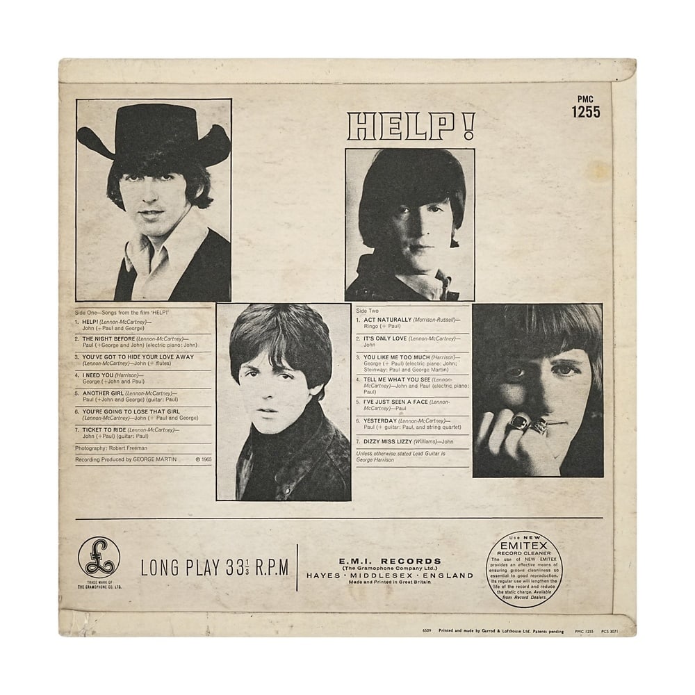 THE BEATLES FULLY SIGNED "HELP!" UK FIRST PRESS mono LP - 3