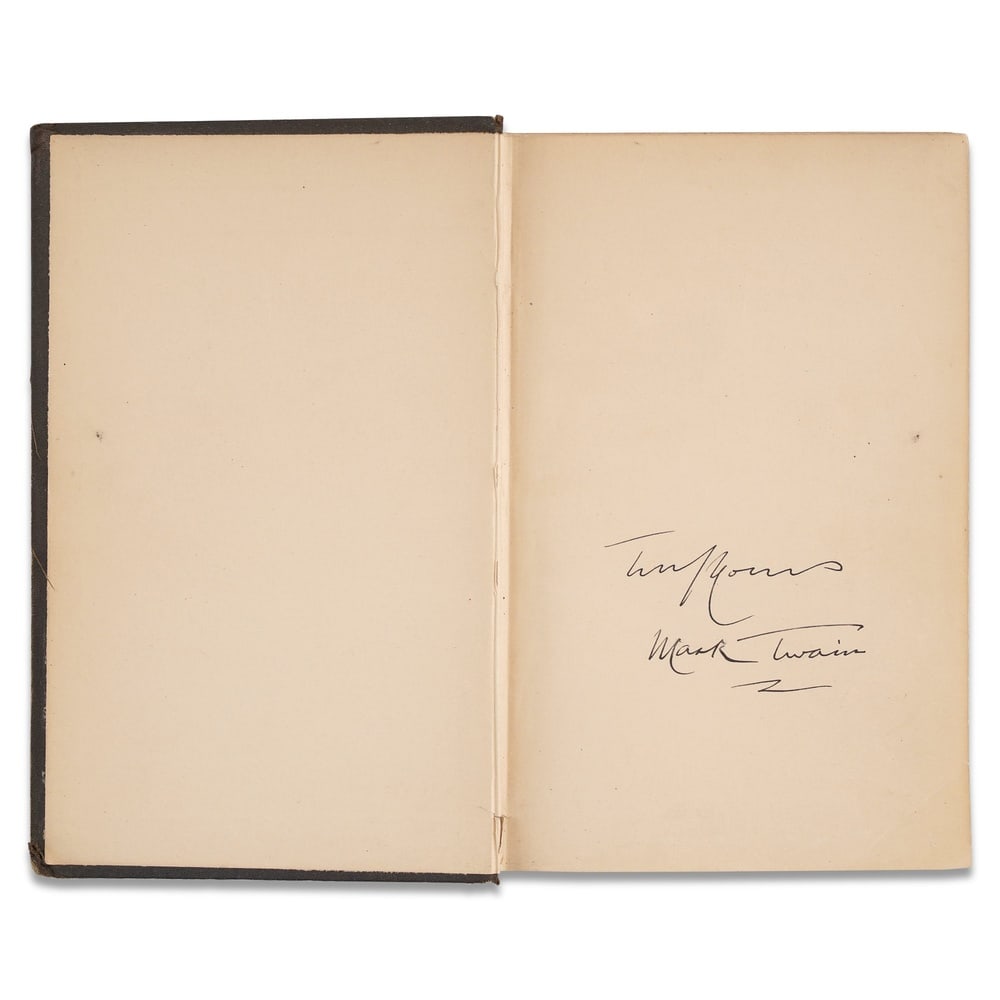 MARK TWAIN SIGNED "A TRAMP ABROAD" BOOK - 3