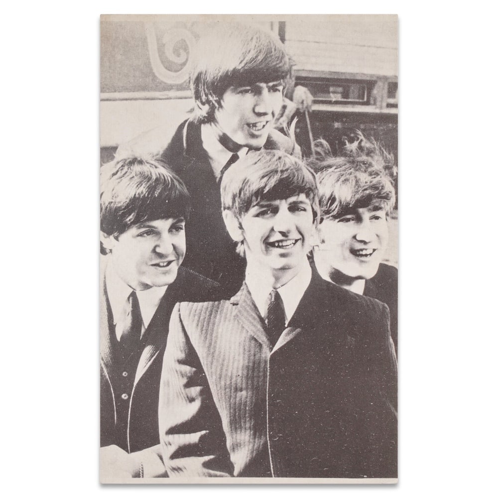 THE BEATLES FULLY SIGNED PHOTOGRAPH: 5 3/8 x 3 3/8 in (13.5 x 8.5 cm) Provenance and Authentication: According to the Letter of Authenticity (LOA) and Certificate of Authenticity (COA) provided by the consignor, this collectible was subj
