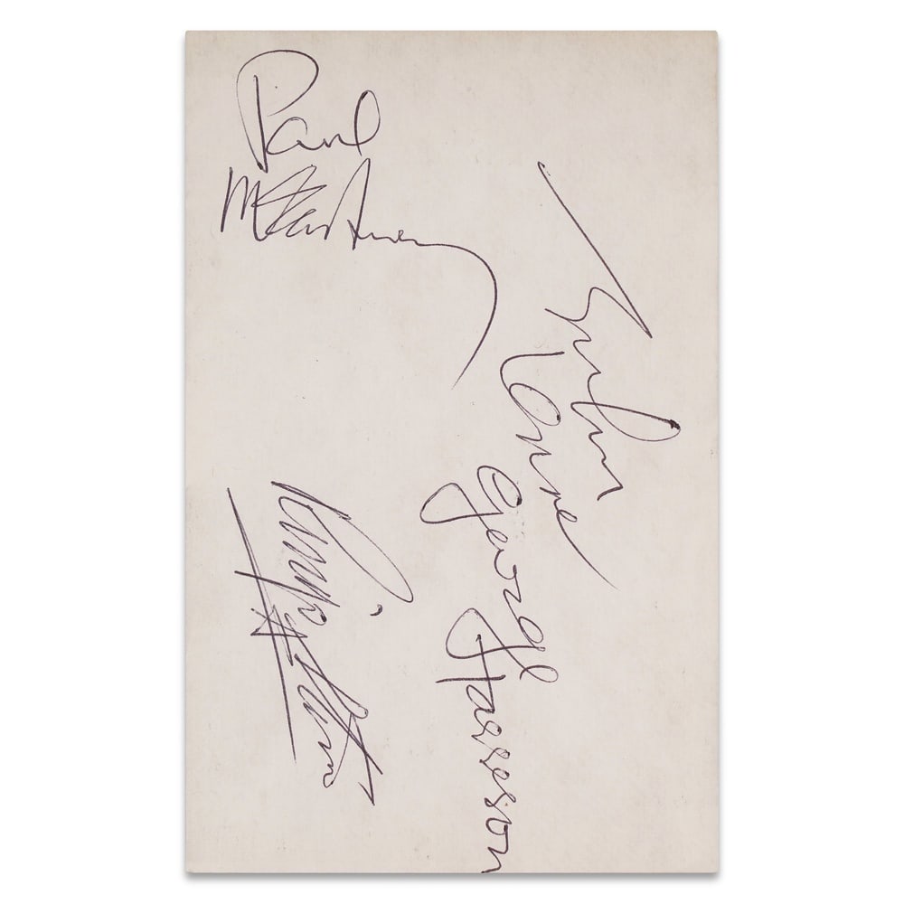 THE BEATLES FULLY SIGNED PHOTOGRAPH - 2