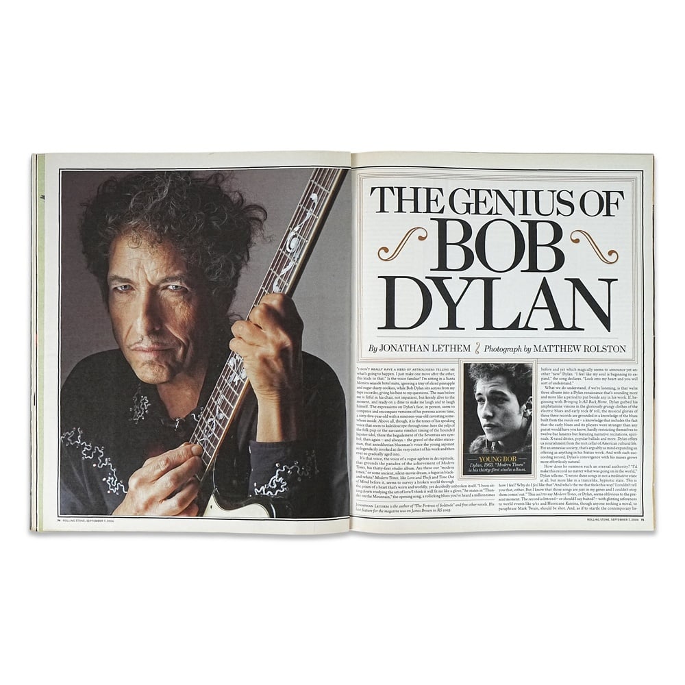 BOB DYLAN SIGNED 2006 "ROLLING STONE" MAGAZINE - 2