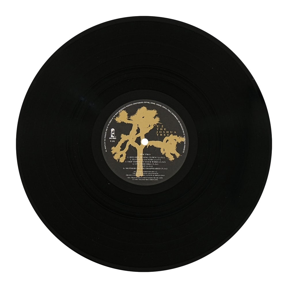 U2 FULLY SIGNED "THE JOSHUA TREE" U.K. FIRST PRESSING - 9
