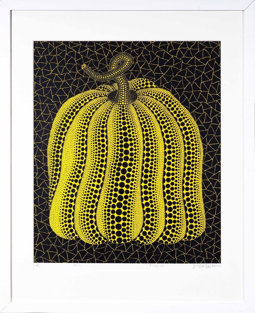 YAYOI KUSAMA (1929-2026), SILKSCREEN PRINT: Image Dimensions: 22 x 17 5/8 in (56 x 45 cm) Signed (lower right) Yayoi Kusama (b. 1929) stands as one of the most iconic and influential female artists in the history of contemporary art. Through he