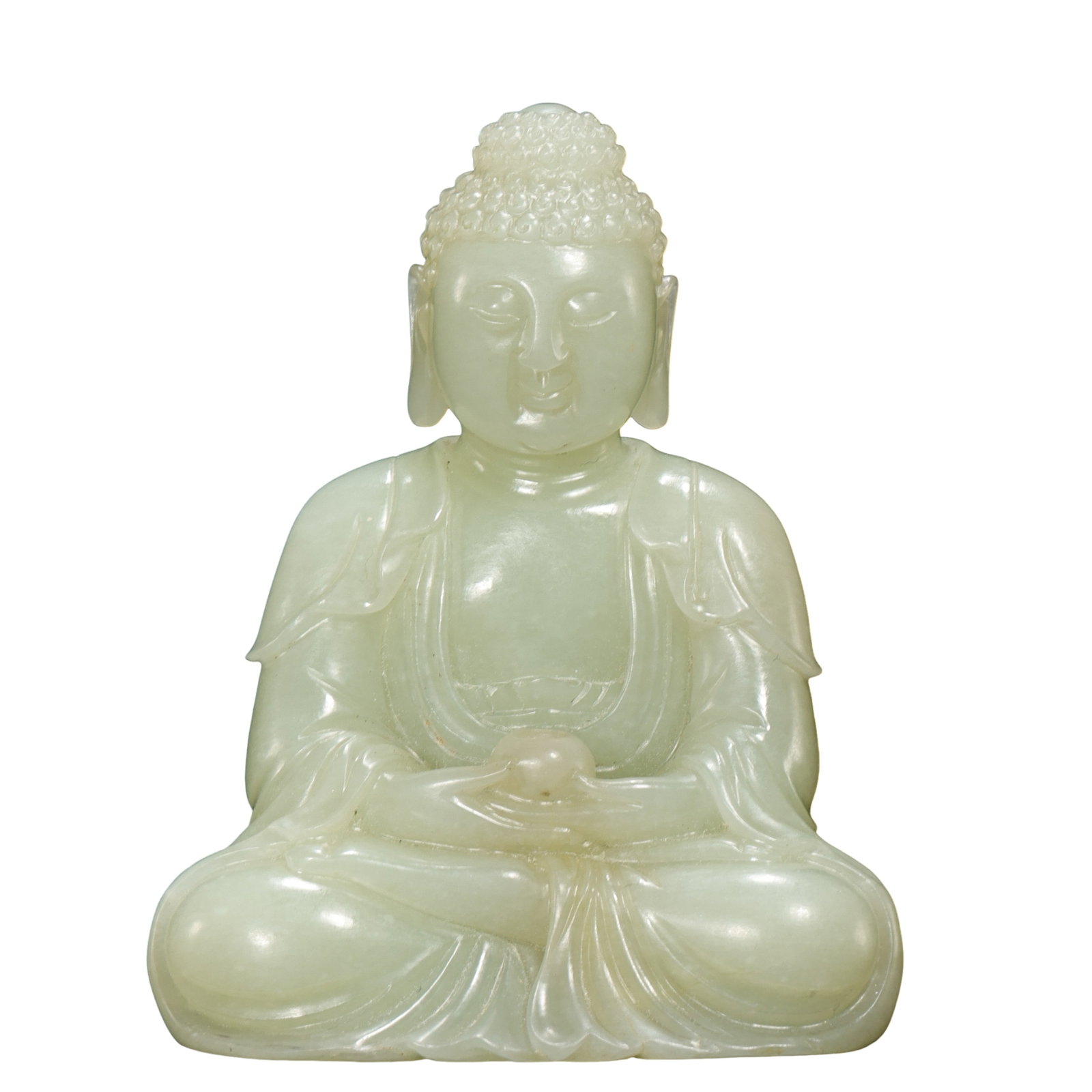 Ming Dynasty (15th–16th Century) Hetian Jade Seated Medicine Buddha Figure (1 of 9)