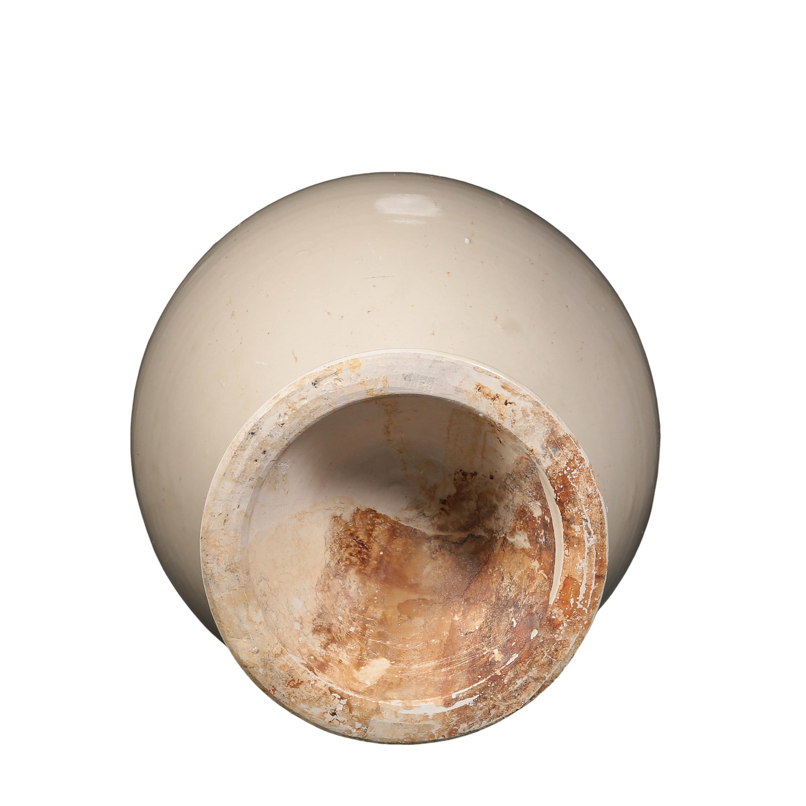 Liao?Ding?Ware White?Glazed Flower?Mouthed Long?Neck Vase - 6
