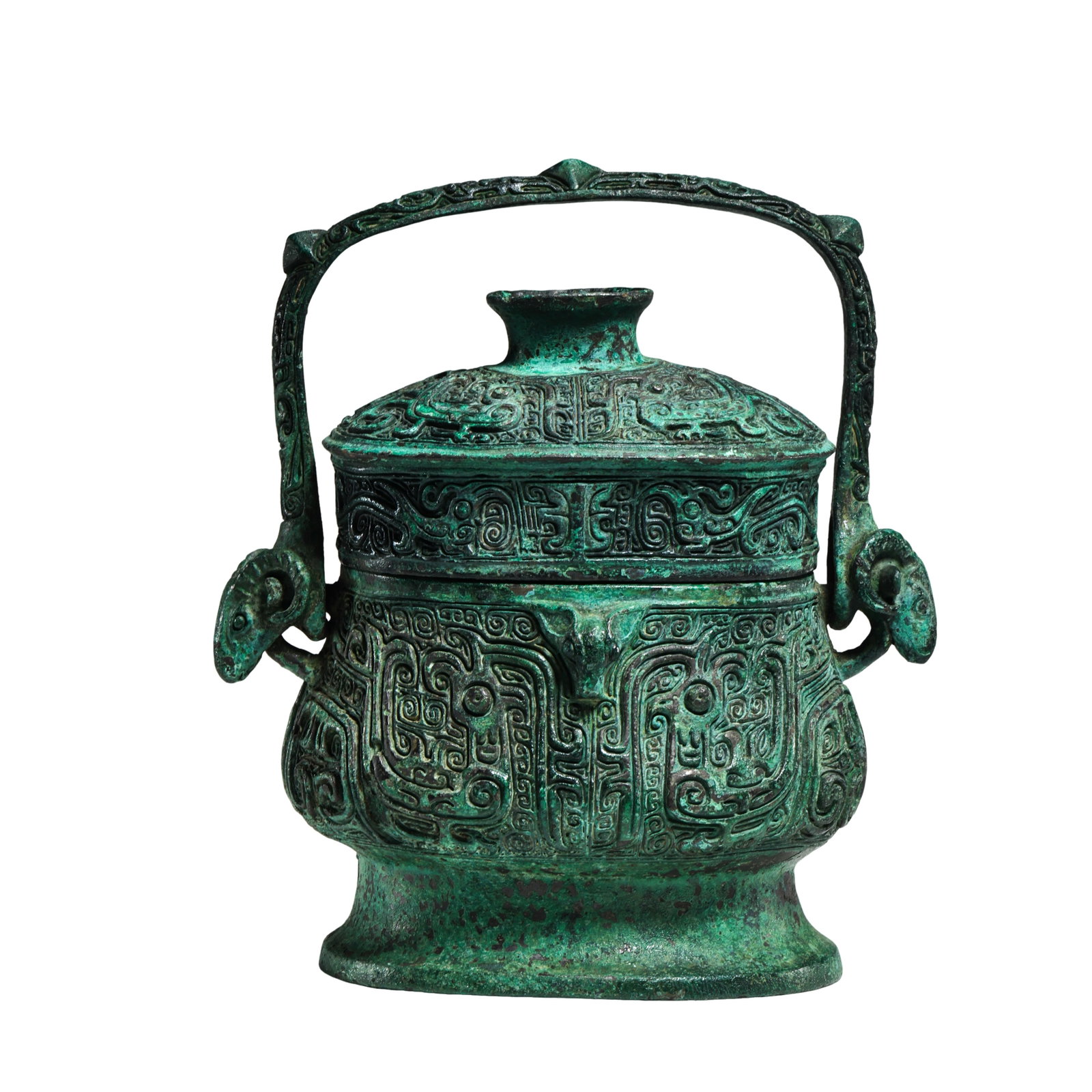 Late Shang Dynasty to Early Western Zhou Dynasty (c. 12thâ€“10th century BCE) Bronze Ritual Wine: Dimensions: Mouth diameter 14 cm (5.5 in), Height 15 cm (5.9 in), Weight 1073 g (2.37 lb), Bronze Age, c. 12th–10th century BCE?Condition & Provenance: The vessel is preserved in overall excellent c