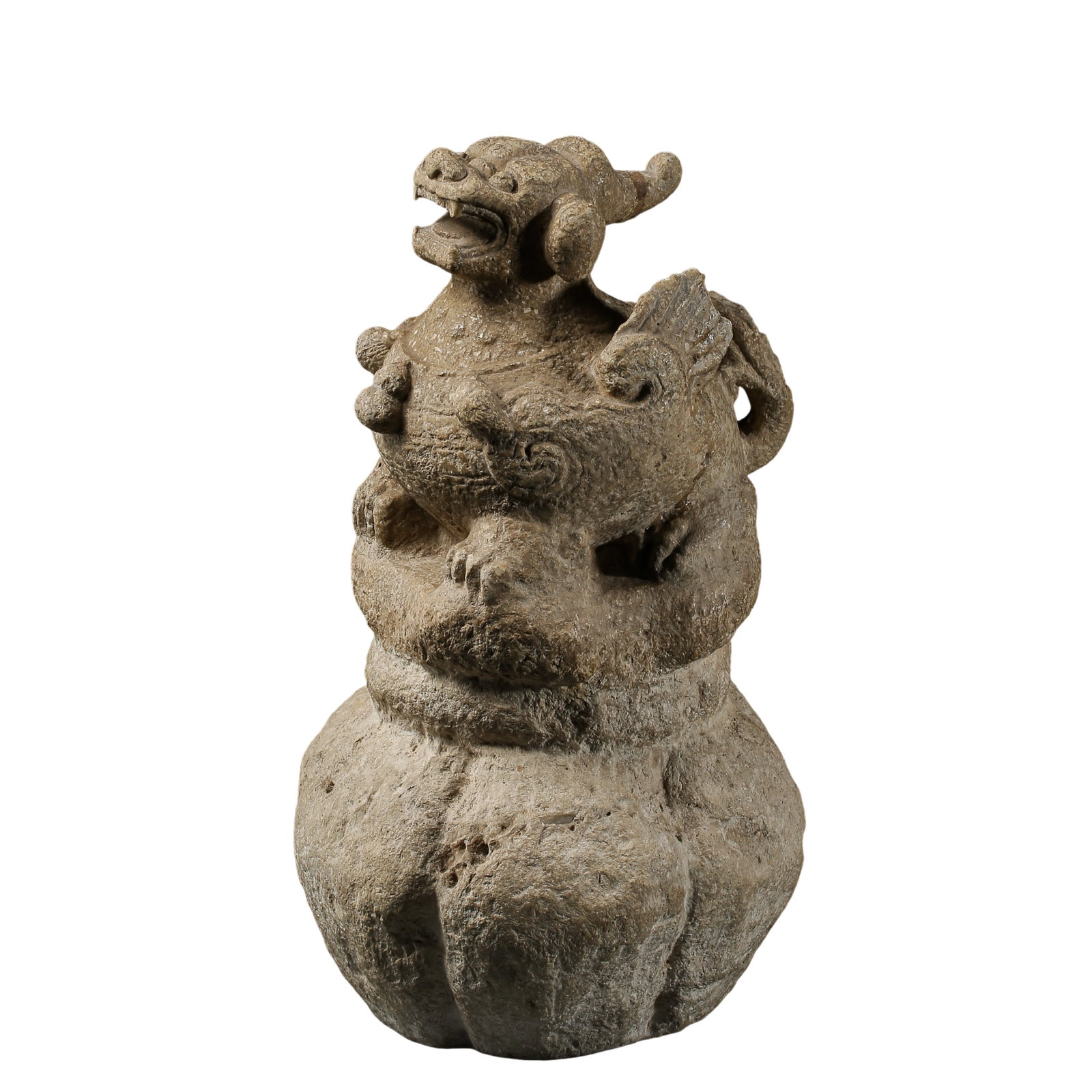 Tang?Period Stone Carved Auspicious Beast Sculpture (1 of 10)
