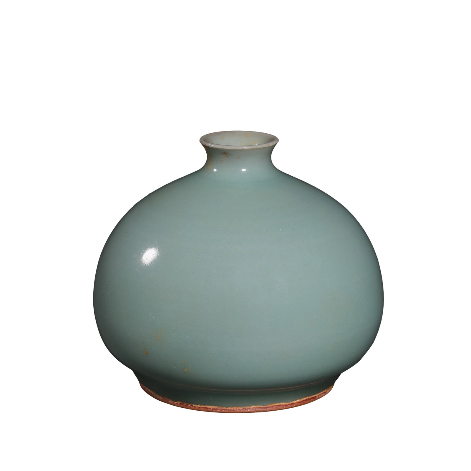 Southern Song Dynasty Longquan Kiln Celadon â€œPomegranate-Shaped?? Water Dropper / Scholarâ€™s: Size: Height 8.5 cm (3.35 in), Mouth Diameter 2.5 cm (0.98 in), Approx. 0.28 ft, Southern Song Dynasty (12th–13th Century)?condition & Provenance: Excellent condition, with well-preserved glaze and 