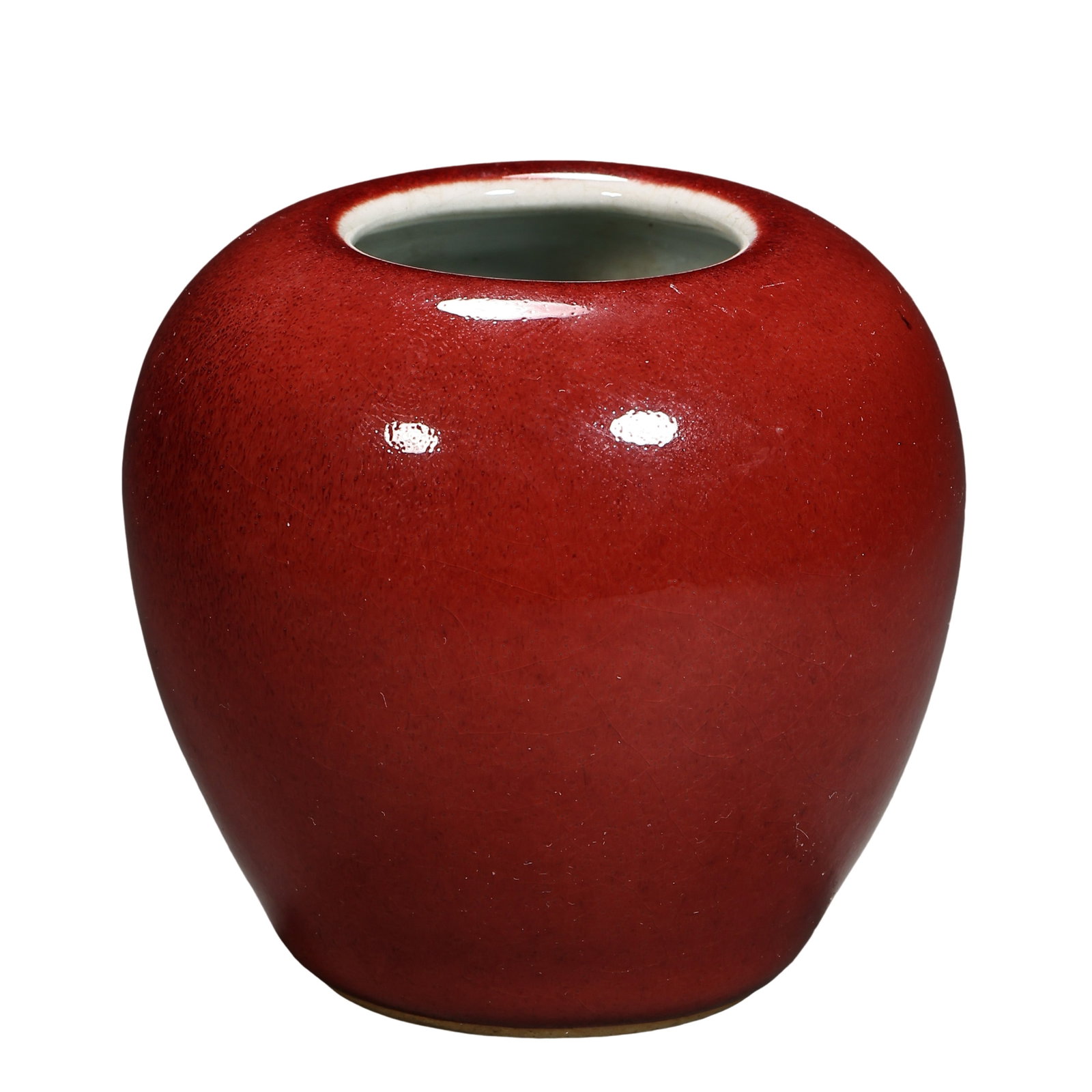 Jun?Red Glaze Apple?Shaped Water Pot, Qing Dynasty, 17th?19th Century (1 of 8)
