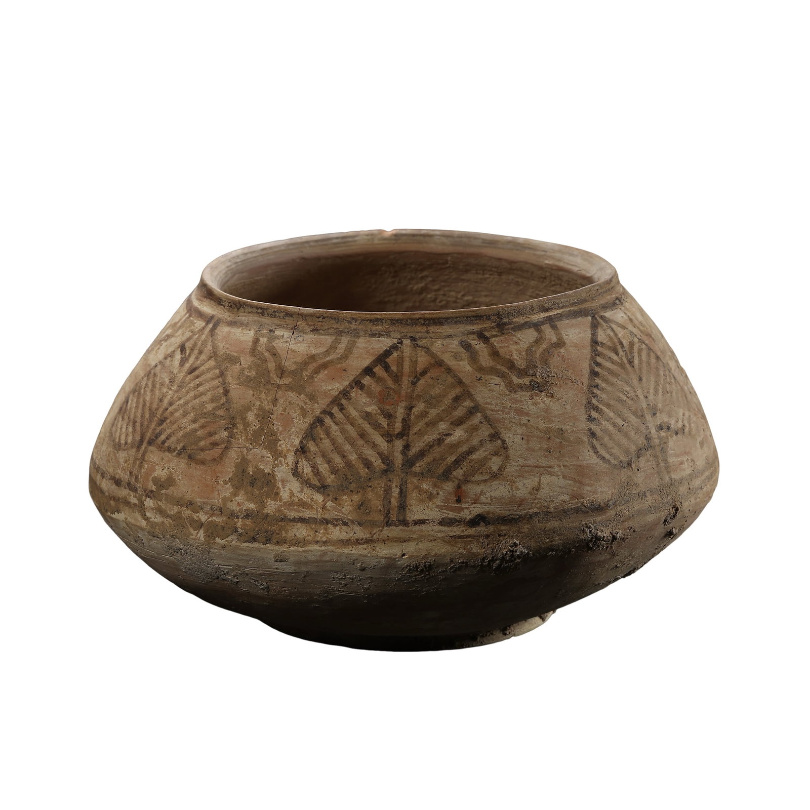 Neolithic Majiayao Culture Painted Pottery Jar With Leaf Motifs, Majiayao Culture 3300 BCE?2050 (1 of 6)