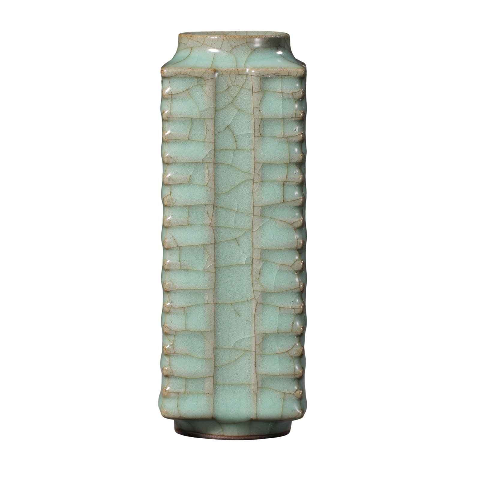 Longquan Celadon Cong?Style Vase With Eight?Trigram Relief, Southern Song Dynasty (1 of 9)