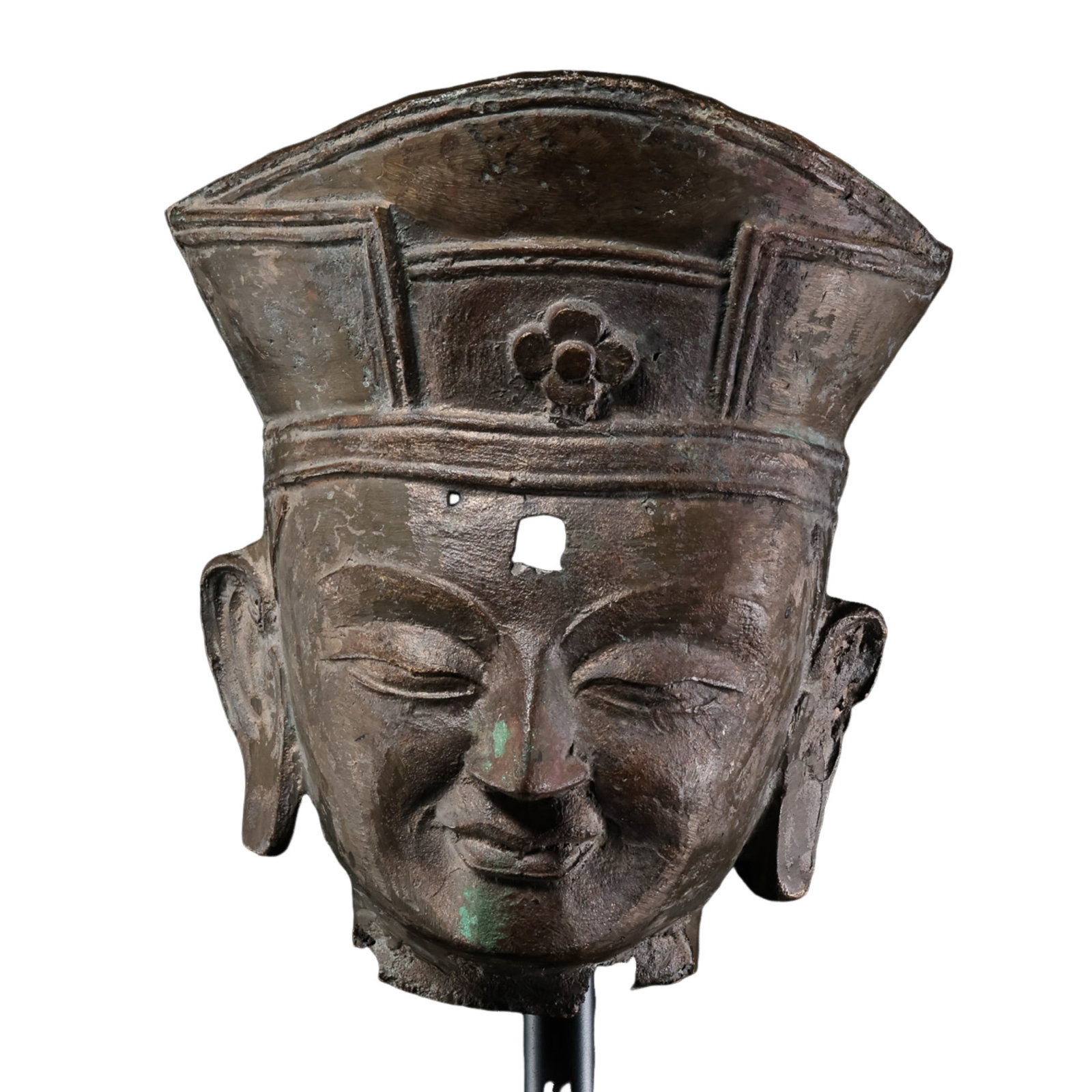 Ming?Dynasty Bronze Bodhisattva Head?14th?17th century CE (1 of 10)