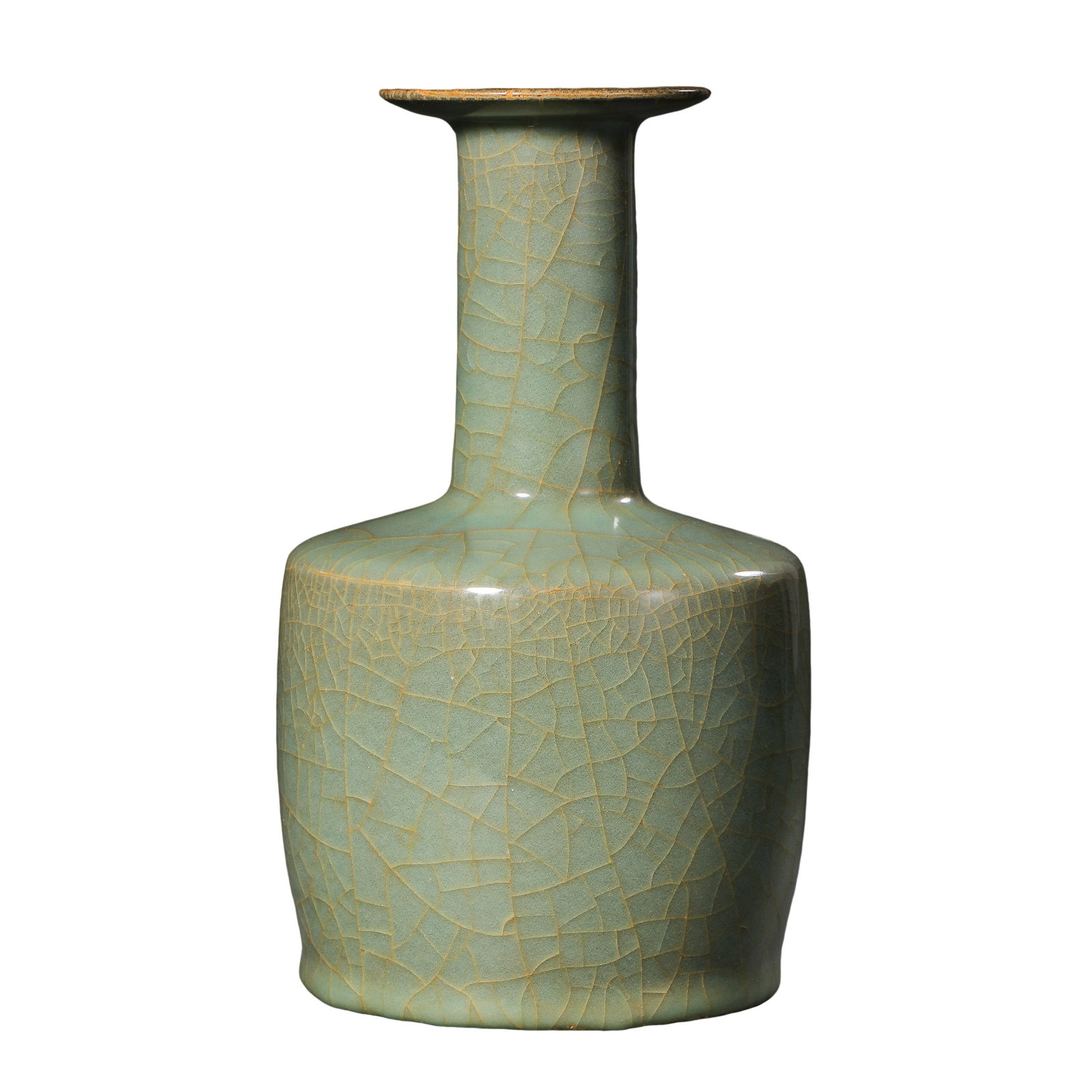 Southern Song Dynasty Longquan Kiln Celadon Straight Neck Mallet Vase (12th?13th Century A.D.) (1 of 10)